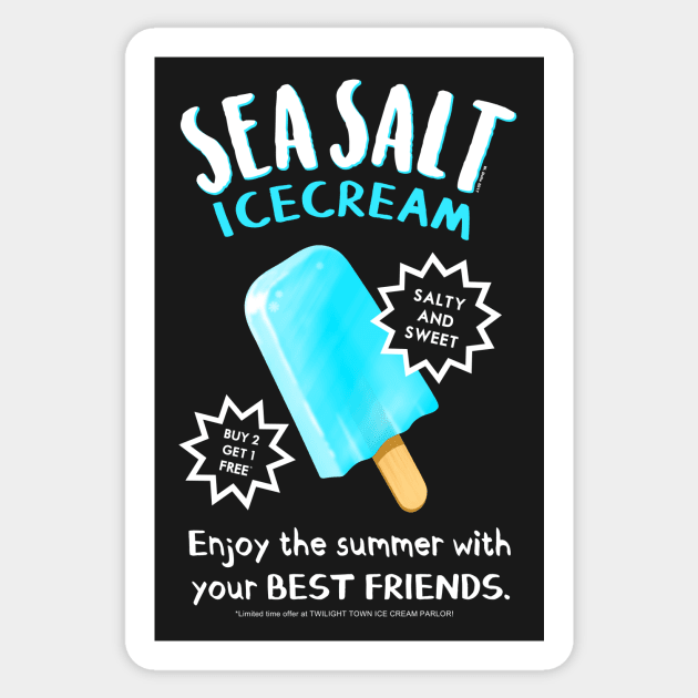 Sea Salt Ice Cream Sticker by wloem